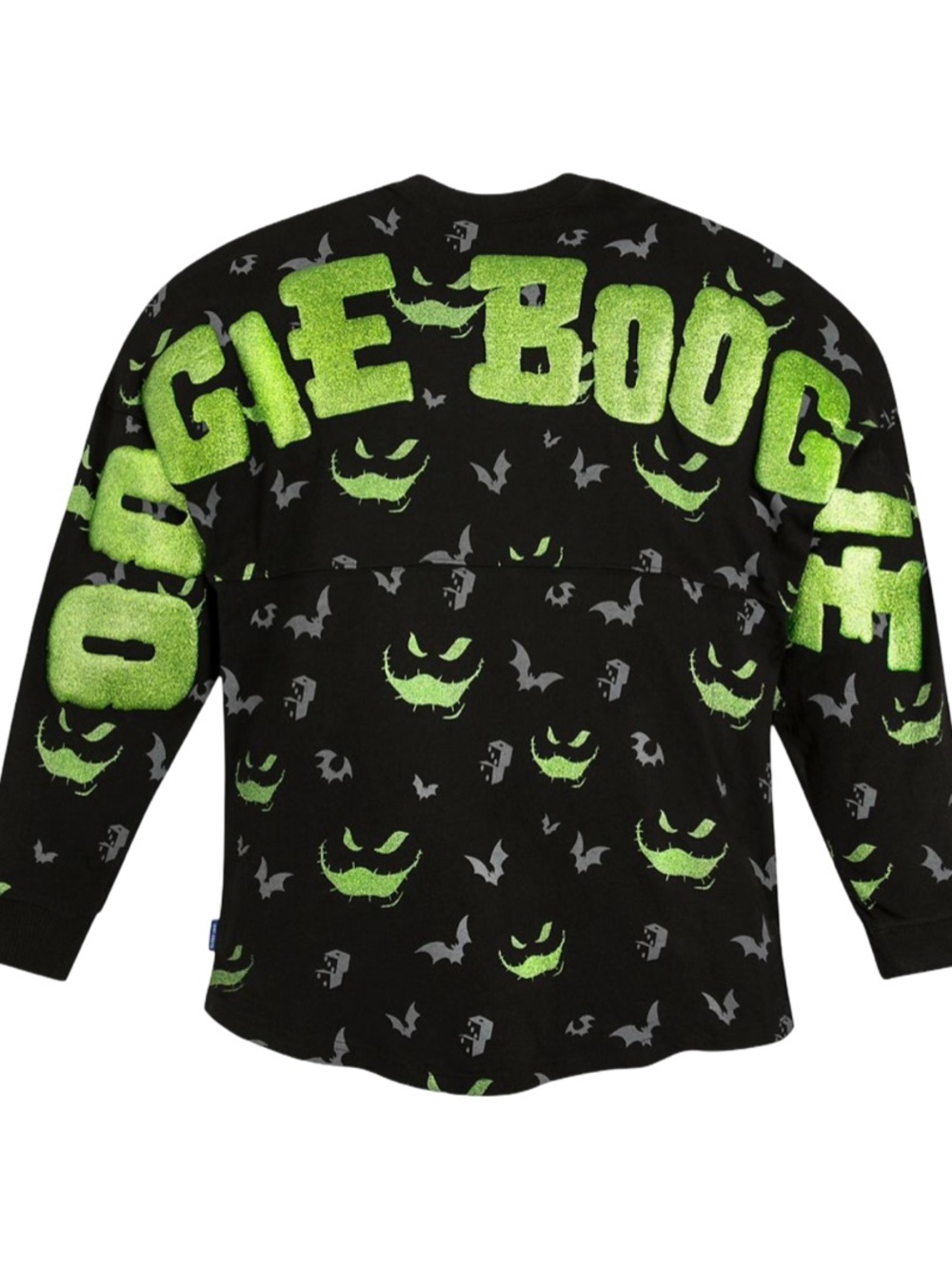 Disney Adult Spirit Jersey Nightmare Before Christmas Oogie Boogie Glitter SM
